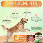 Puyrzoe natural pet supplement soft heart shaped treats for dogs