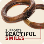 Low odor slow roasted four inch bully rings close up
