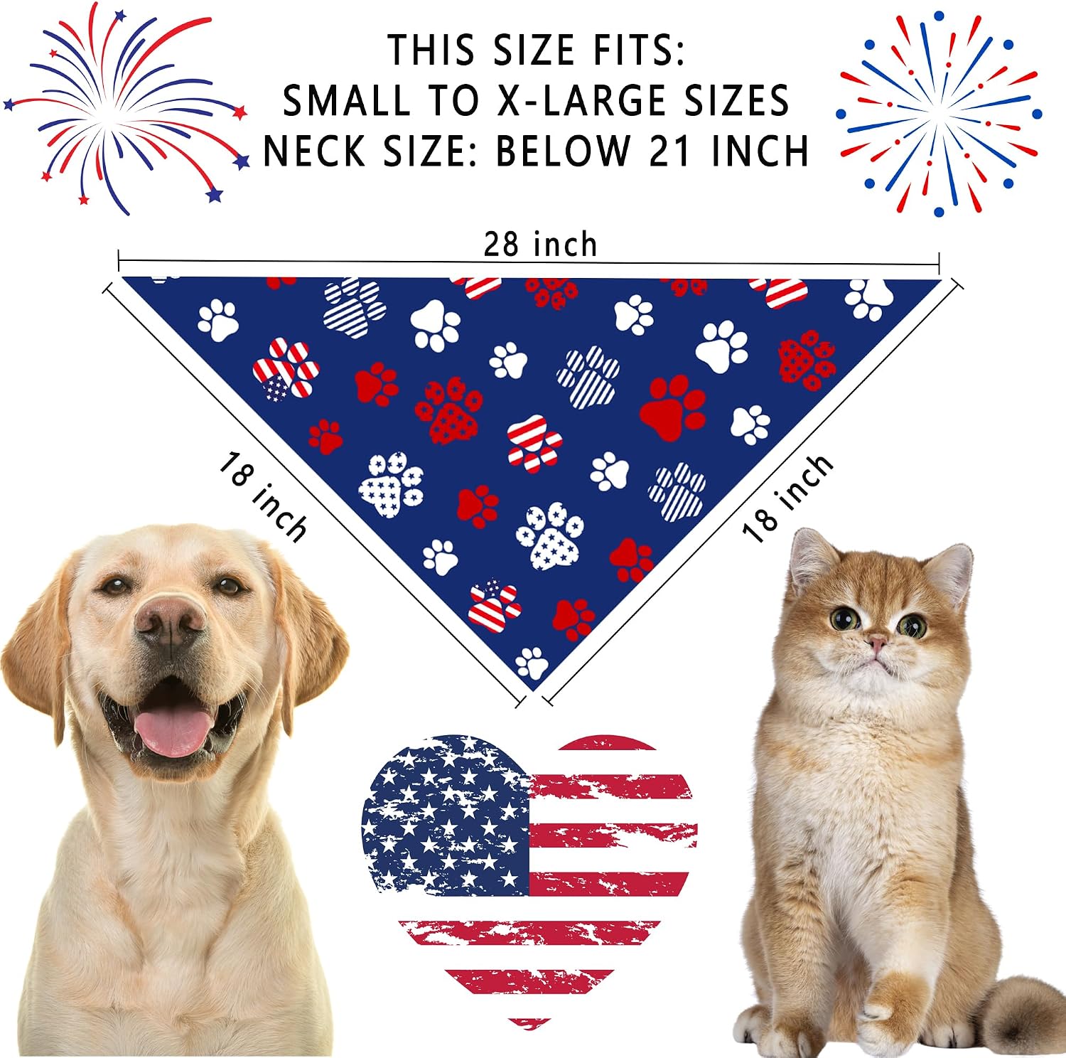 GHSJYO reversible pet kerchief 2 pack laid flat displaying both festive holiday designs