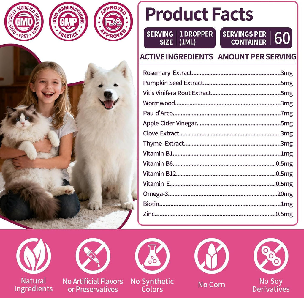 Wagmee natural oral drops packaging showing ingredients list