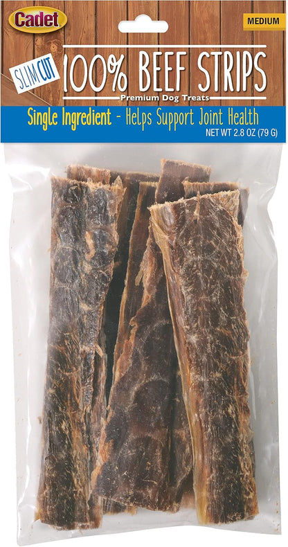 Cadet 100% Beef Strips Dog Treats, Single Ingredient Beef Esophagus Dog Jerky, Healthy High Protein Rawhide Alternative for Small & Large Dogs, 8 Ounce - Image 10