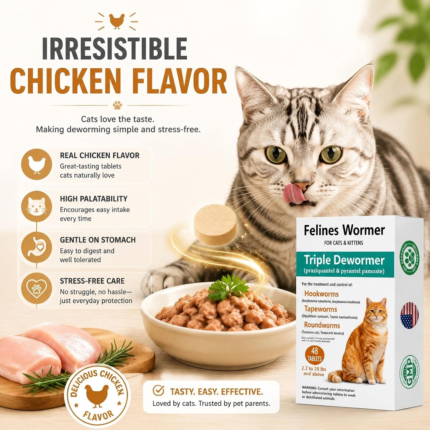 Premium imported Vetraw brand cat health supplement box from the USA