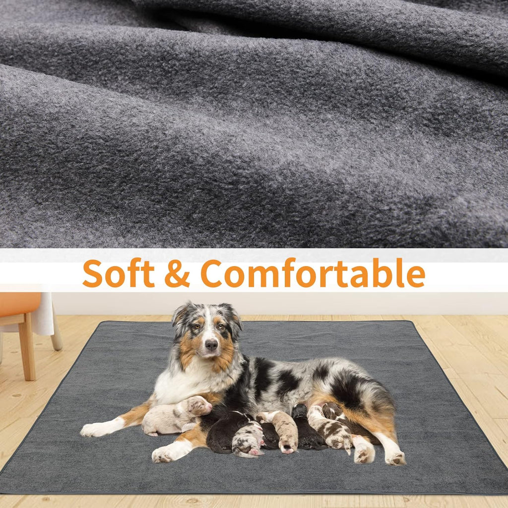 Two pack grey dog pee pads for puppy training