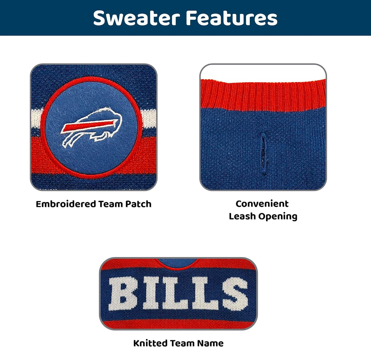 Authentic Pets First sports team pullover for small dogs