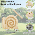 Jevnd cockatiel foraging toy spiral groove detail