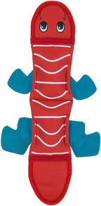Outward Hound Fire Biterz Yellow Lizard Plush Firehose Material Interactive Dog Toy, Large - Image 13