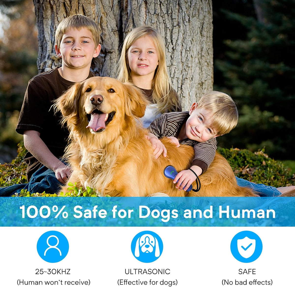 Ahwhg dog trainer showing USB charging port details