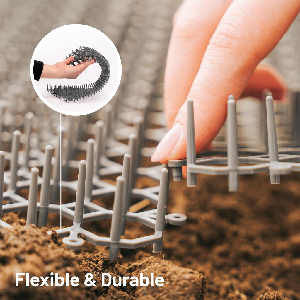 Petfolio cat spike mat used on garden soil