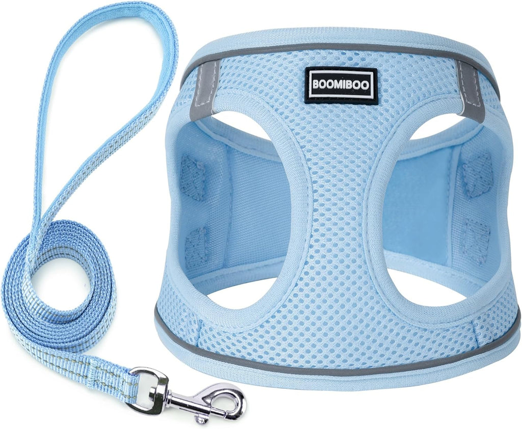 BOOMIBOO Dog Harness with Leash Set, No Pull Adjustable Reflective Step-in Puppy Pet Vest Harnesses for Small Medium Large Dogs and Cats,Pink XS - Image 11