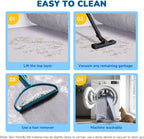 Non slip backing on premium imported grey pet litter catcher mat