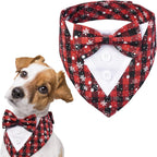 FUAMEY Dog Tuxedo American Flag for Medium Dogs,Dog Formal Suit Dogs Attire Pet Bow Tie Puppy Party Costumes Cat Tux Outfits Pets Bandana Cosplay Adjustable Bowties 4th of July Independence Day M - Image 14
