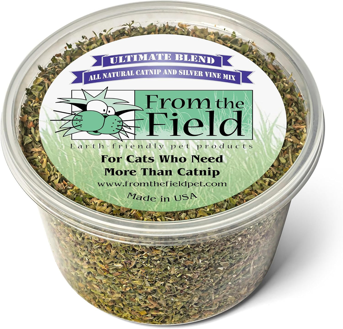 from The Field | Ultimate Blend Catnip & Silver Vine Mix | 2 Oz Tub - Image 1