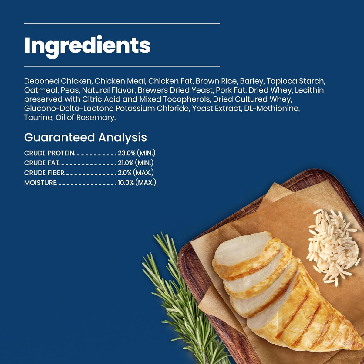 Blue Buffalo cat treats ingredient highlights display