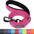 VIVAGLORY Dog Leash Dailyx Pet Leash with Soft Padded Handle for Training & Walking, Heavy Duty & Double Layer Nylon for Pet Puppy Collar, 3ft x 1in, Black - Image 14