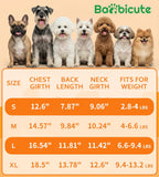 Summer pet outfit display showing the thin denim look fabric and classic bow knot detailing.