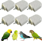 PINVNBY 4 PCS Bird Perch Stands Parrot Calcium Perch Beak Grinding Stone Foot Claws Trimmer Parakeet Platform Parrot Chewing Toys for Small Medium Cockatiel Conure Lovebird Finch - Image 11