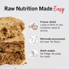 Stella & Chewy's puppy food bag showcasing ninety-five percent meat organs and bone content.