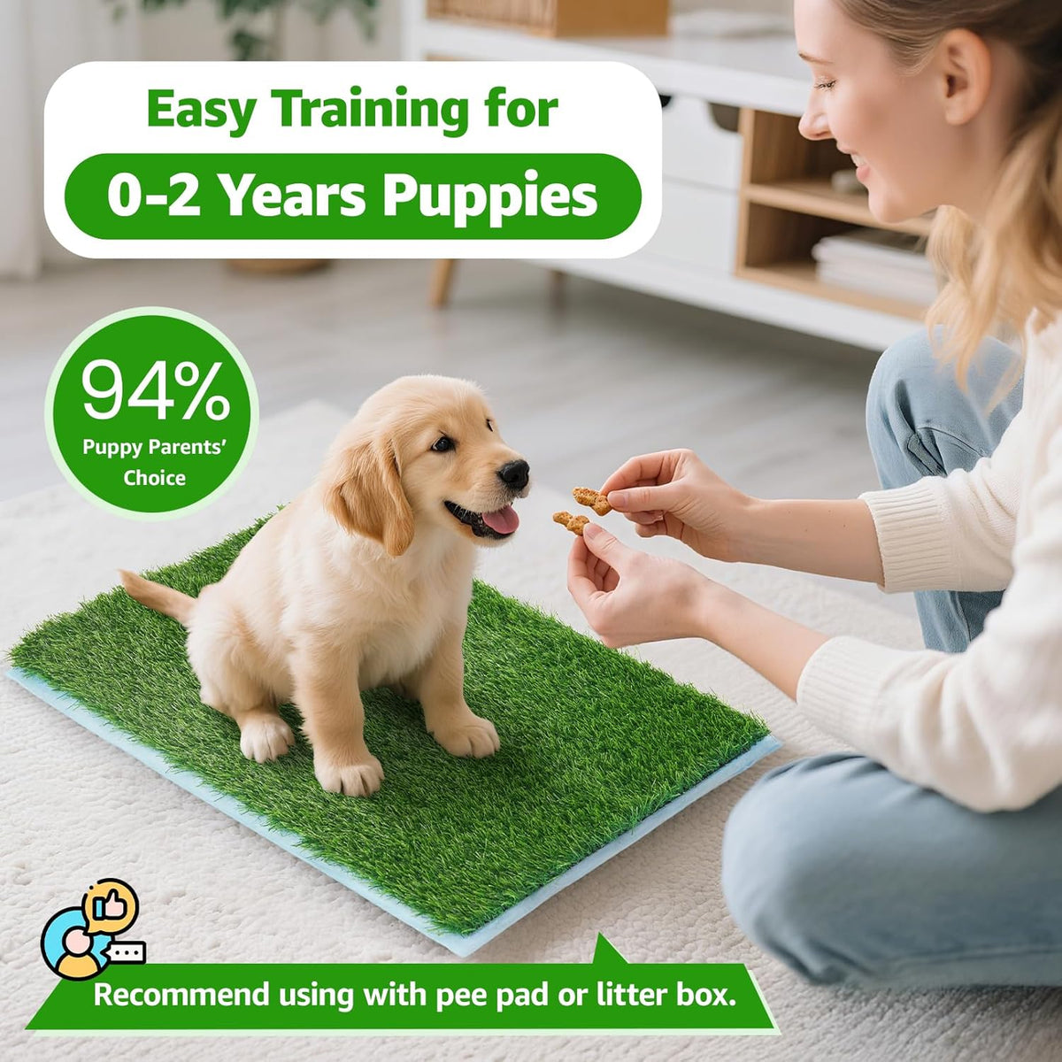 Two pack dog potty grass replacement mats