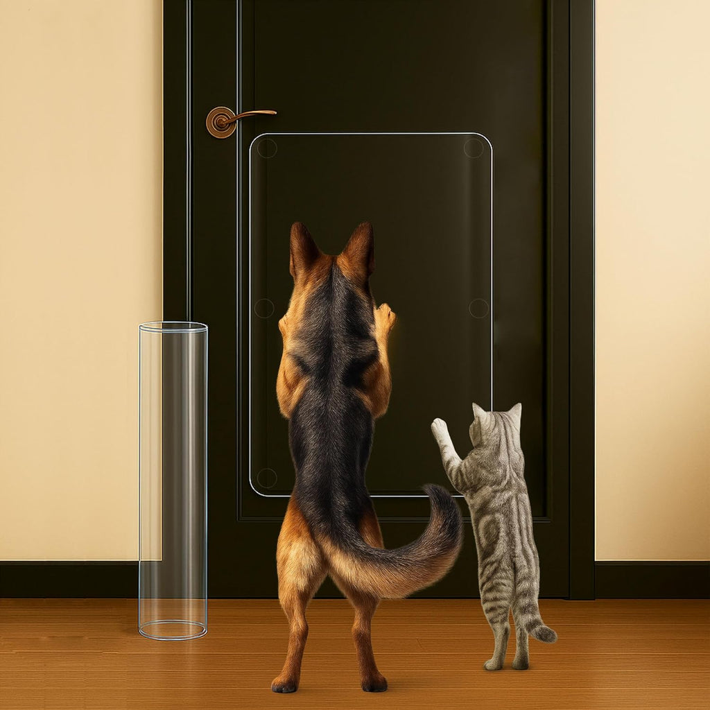 Dog Scratch Protectors for Doors 2-Pack 36 x 20'' Clear Cat Scratching Guard Protection Easy Install on Wall Window Glass Screen & Sliding Doors Furniture Indoor/Outdoor - Image 10