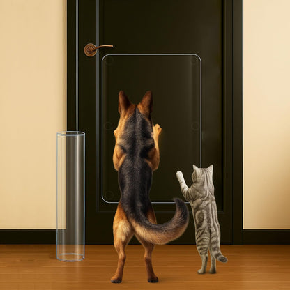 Dog Scratch Protectors for Doors 2-Pack 36 x 20'' Clear Cat Scratching Guard Protection Easy Install on Wall Window Glass Screen & Sliding Doors Furniture Indoor/Outdoor - Image 10