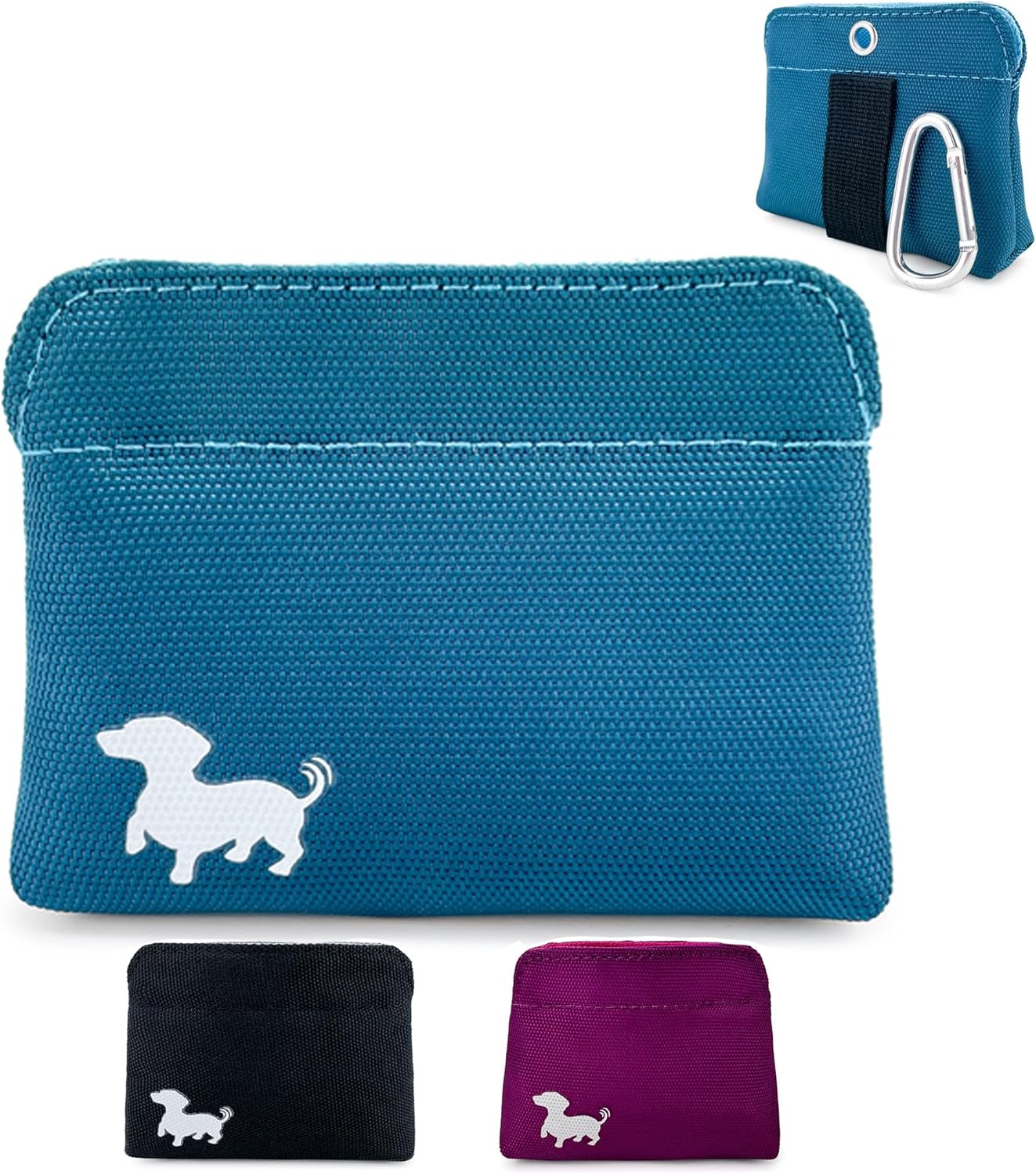Swaggly portable dog snack pouch for hands free walking