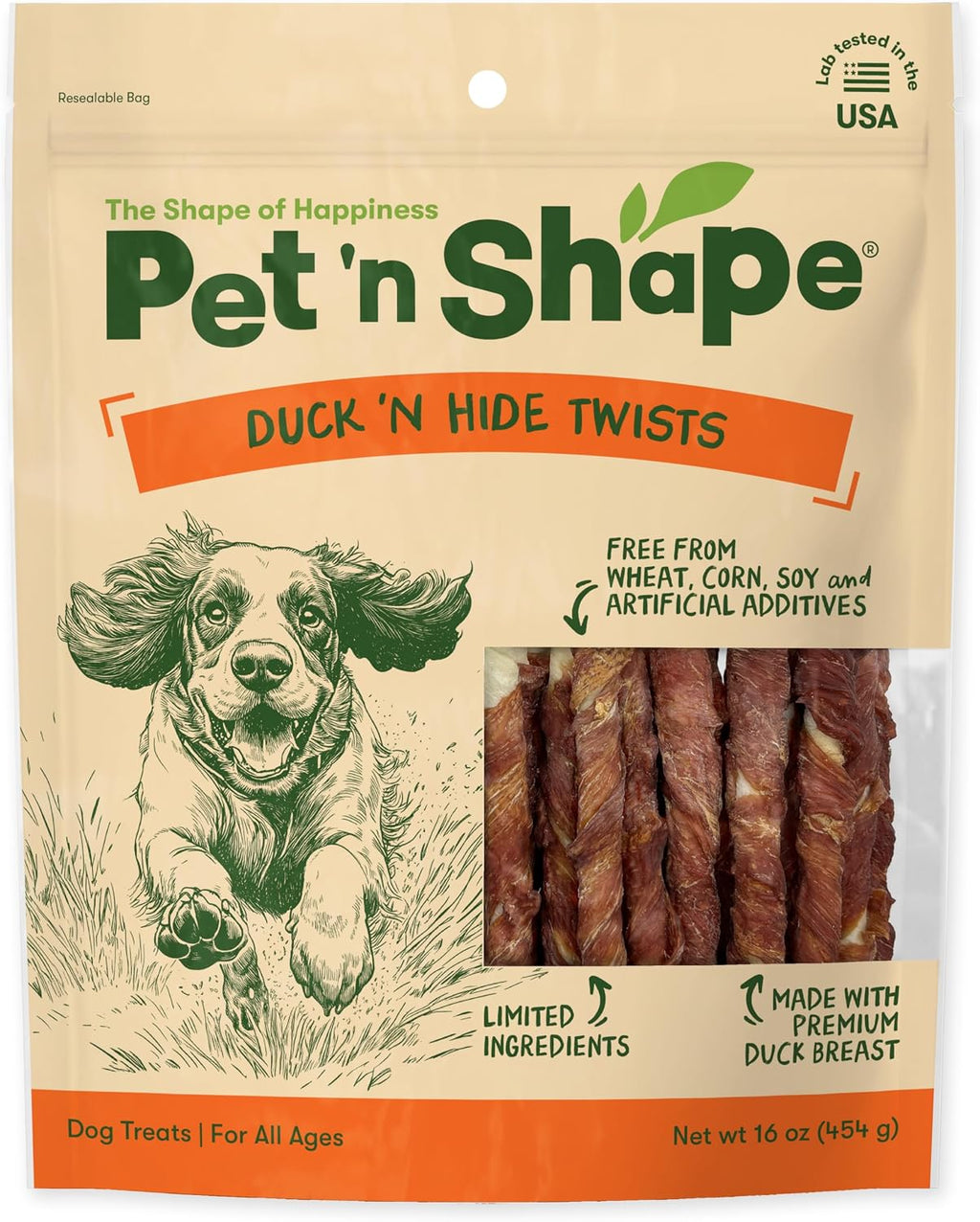 Pet 'n Shape Duck 'n Hide Twists - Duck Wrapped Rawhide Natural Dog Treats, Small, 1 Pound (Pack of 1) - Image 10