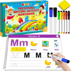 ABERLLS preschool handwriting practice book front view showing colorful cover design