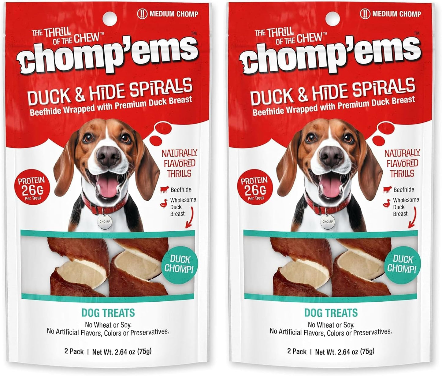 Chomp'ems Premium Beefhide Chews for Dogs, 2 Chews - Image 11