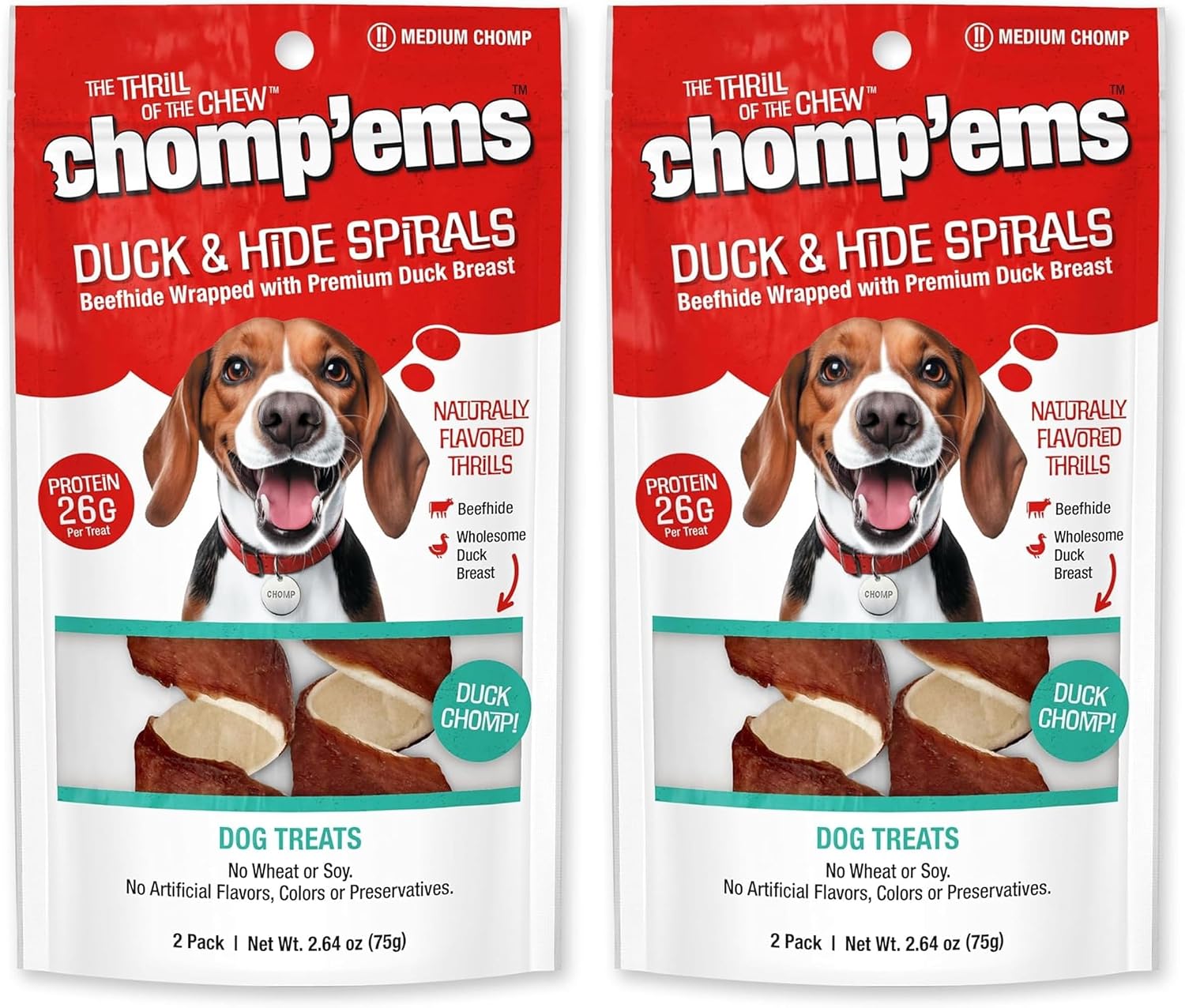 Chomp'ems Premium Beefhide Chews for Dogs, 2 Chews - Image 11