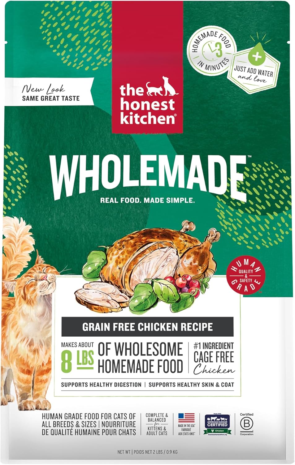 The Honest Kitchen Human Grade Dehydrated Grain Free Chicken Cat Food 4 Pound (Pack of 1) - Image 11