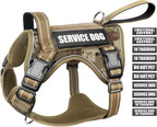 WINSEE Tactical Dog Harness front view shown on a medium size dog for training.