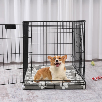 BALAPET machine washable dog crate pad liner being removed for cleaning