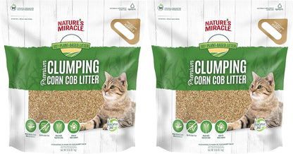Nature's Miracle Premium Clumping Corn Cob Litter, 10 Pounds, Made With Real Corn Cob For Fast-Clumping Litter For Multi-Cat Households - Image 11