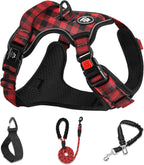 NESTROAD No Pull Dog Harness,Adjustable Oxford Medium Dog Harness with Leash,Reflective No-Choke Pet Vest Harness with Easy Control Soft Handle for Small Medium Large Dogs(M,Pink) - Image 15