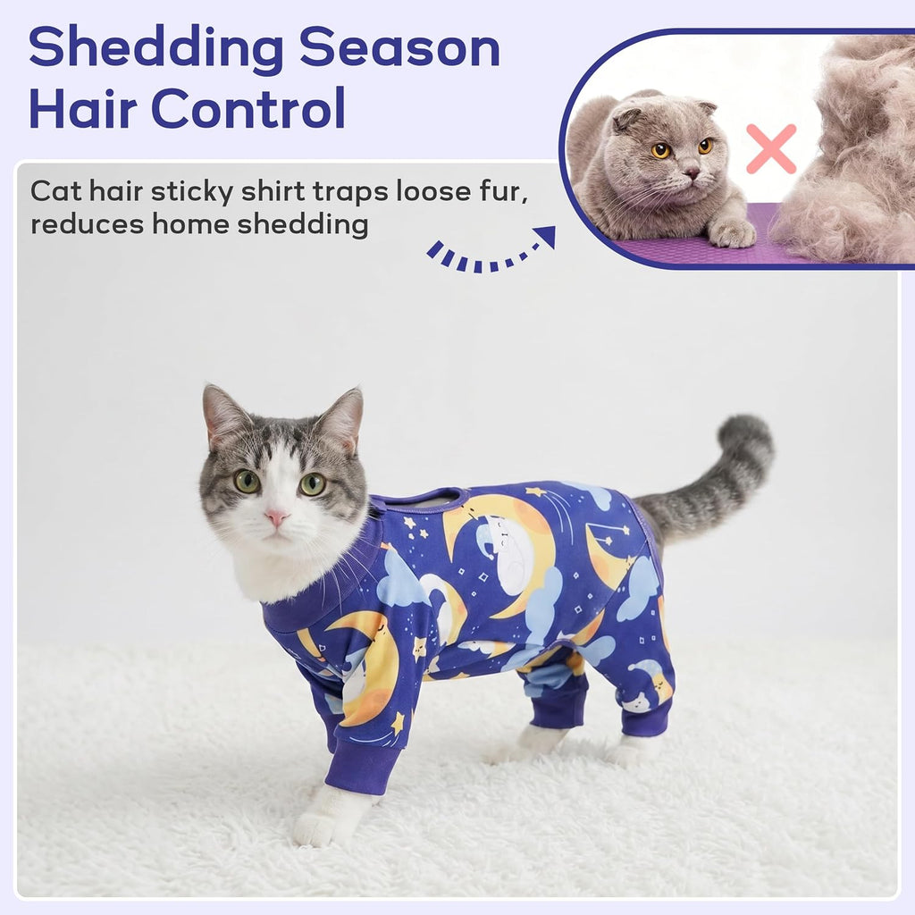 Pumyporeity cat shirt showing full body coverage design