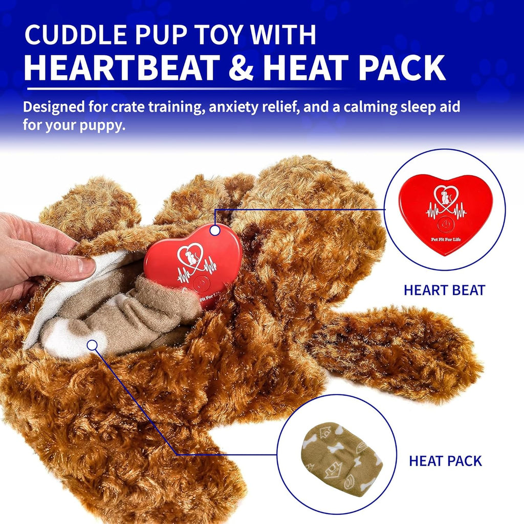 Close up of Pet Fit For Life plush dog sleep aid