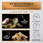 Ultra Fresh all natural floating turtle sticks showing nutrition details