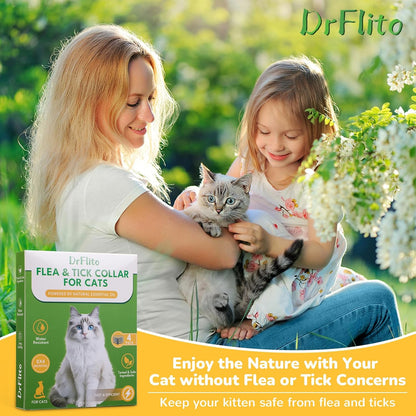 Side profile of Routade 4 pack flea treatment for kittens and cats