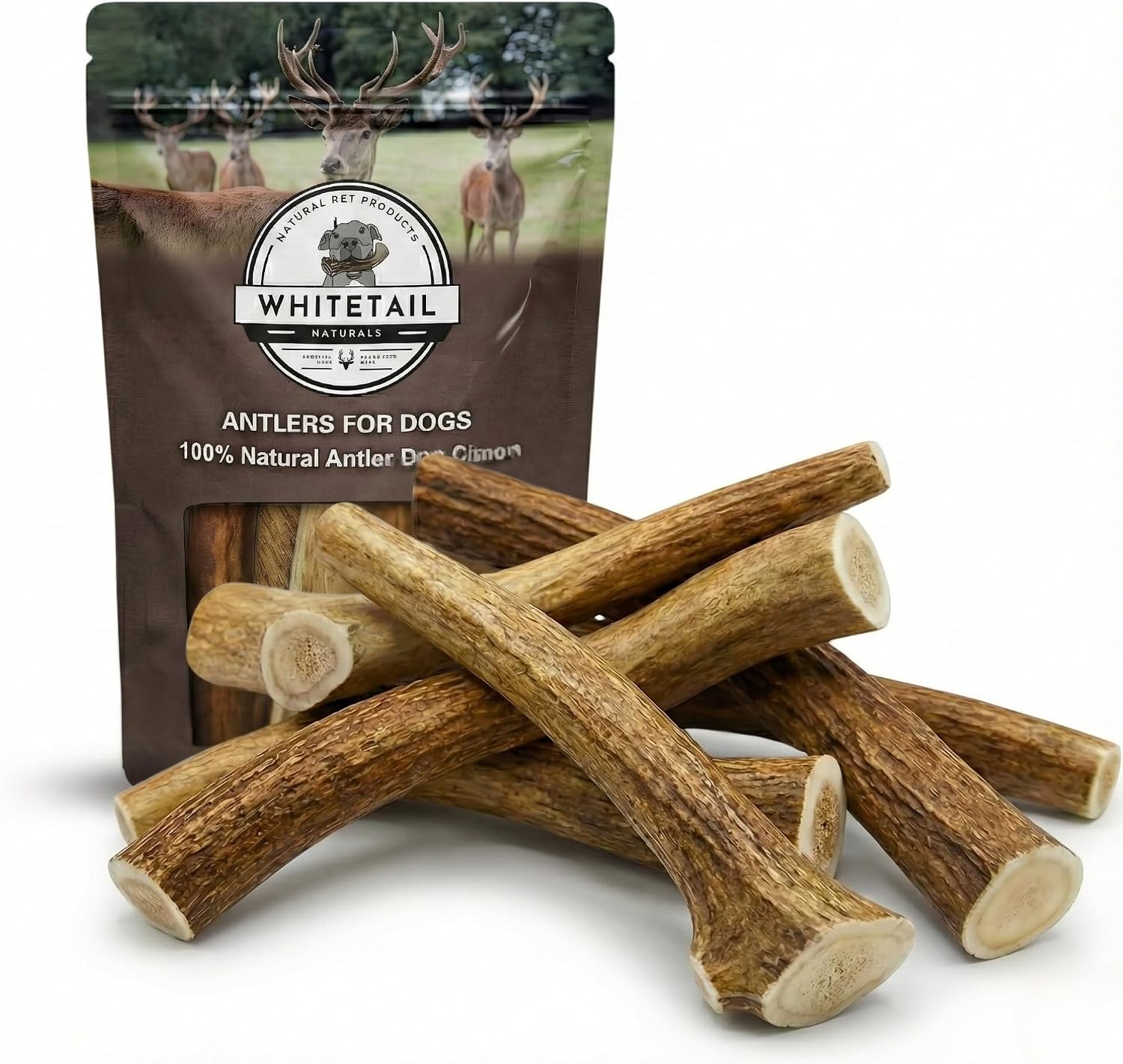 WhiteTail Naturals Deer Antlers for Dogs (1 lb Bulk Pack) Premium Antler Chews for Medium to Large Dogs - Grade A, Wild Sourced & Naturally Shed (Approx. 4-5 Count) - Image 11
