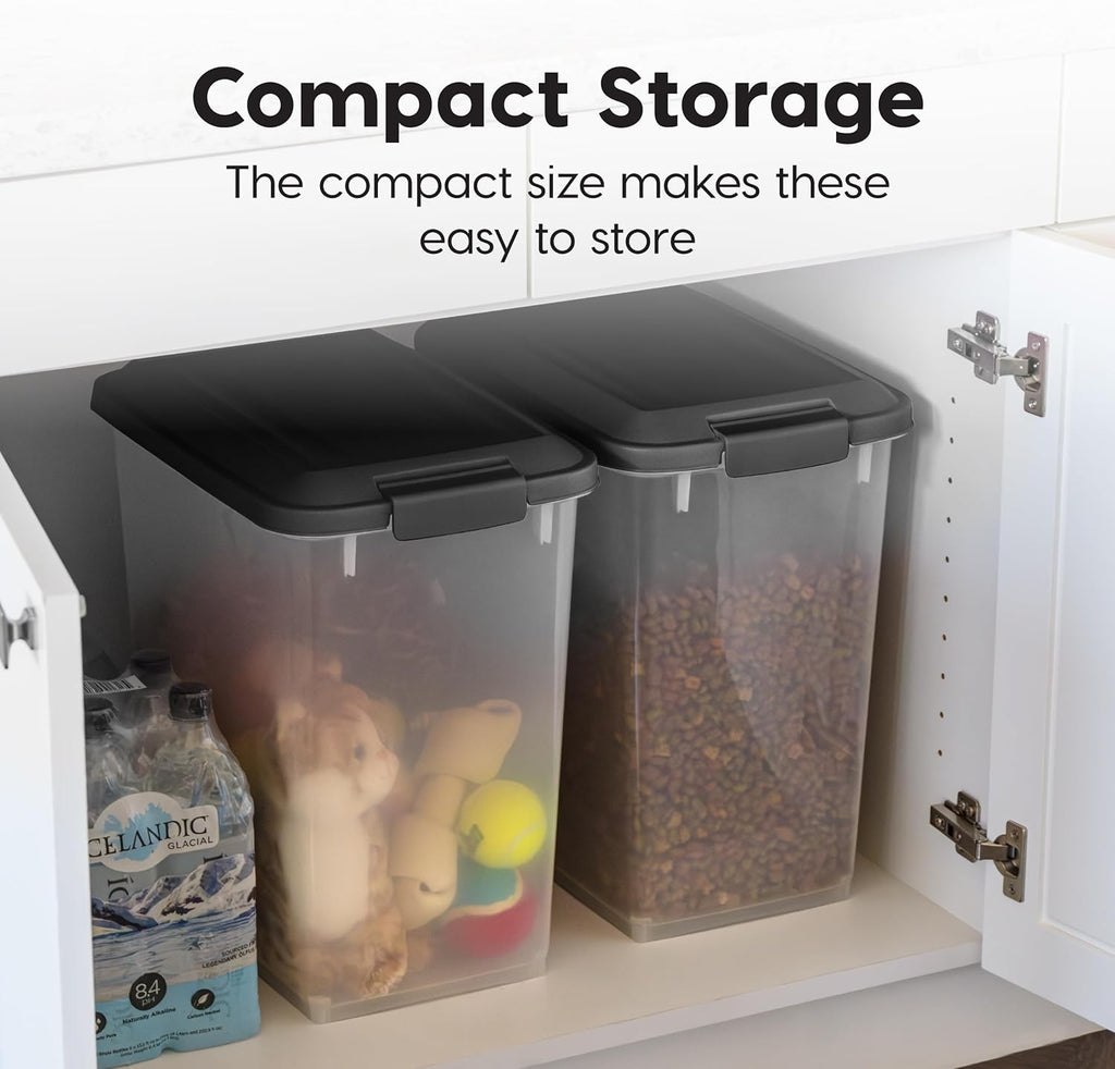 Iris Usa storage bin showing clear plastic material