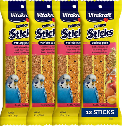 Vitakraft Crunch Sticks Parakeet Treat variety pack front view