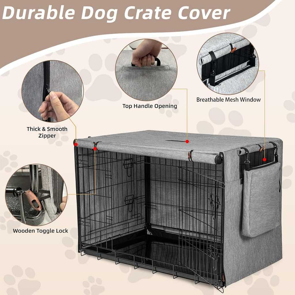 Indoor outdoor weather resistant pet crate wrap