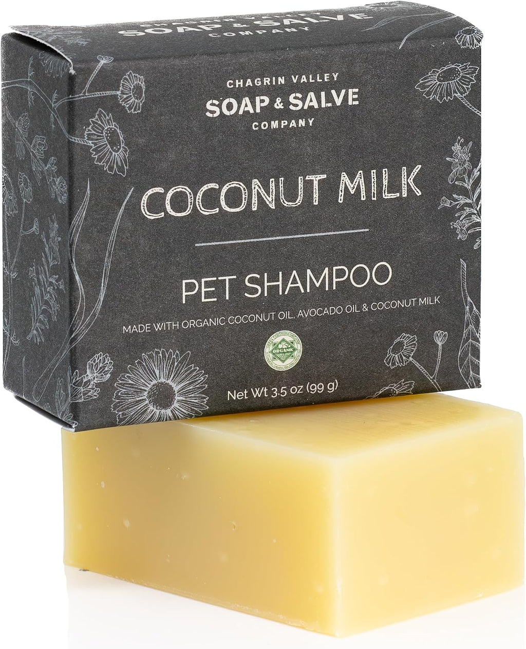 Chagrin Valley Soap & Salve Certified Organic Dog Shampoo and Conditioner - Dog Shampoo Itchy Skin Relief and Puppy Essentials - Natural Handmade Honey & Oats, 3.8 oz Bar Soap - Image 10