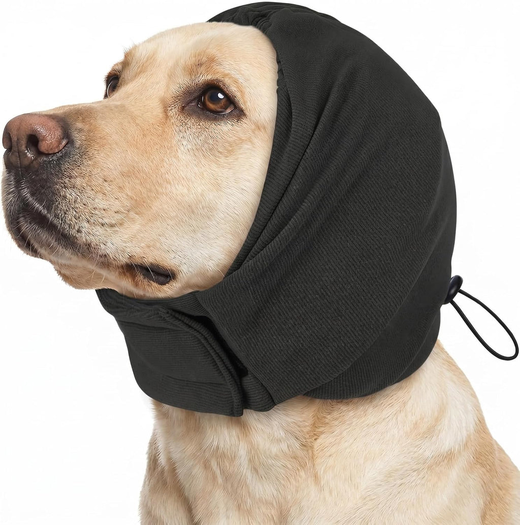 Dog Calming Hoodie, Dog Ear Muffs Noise Protection, Ear Wrap Hematoma for Dogs, Adjustable No Shake Head Cover Anxiety Relief, Grooming, Blow Drying, Fireworks, Thunderstorms, Pink S - Image 9