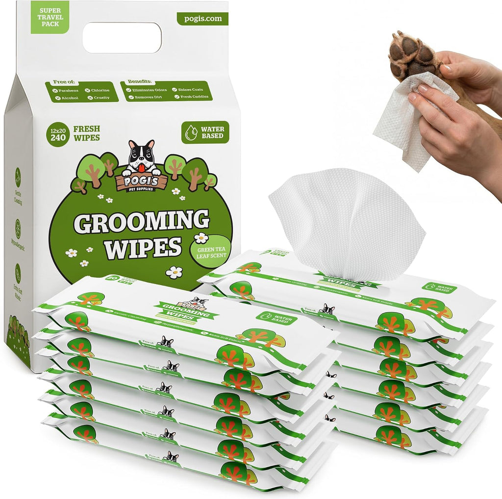 Pogi's Dog Grooming Wipes - Hypoallergenic Pet Wipes for Paws, Body & Butt - Cleaning & Hydrating, Fragrance Free, 100 Count - Image 9