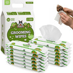 Pogi's Dog Grooming Wipes - Hypoallergenic Pet Wipes for Paws, Body & Butt - Cleaning & Hydrating, Fragrance Free, 100 Count - Image 9