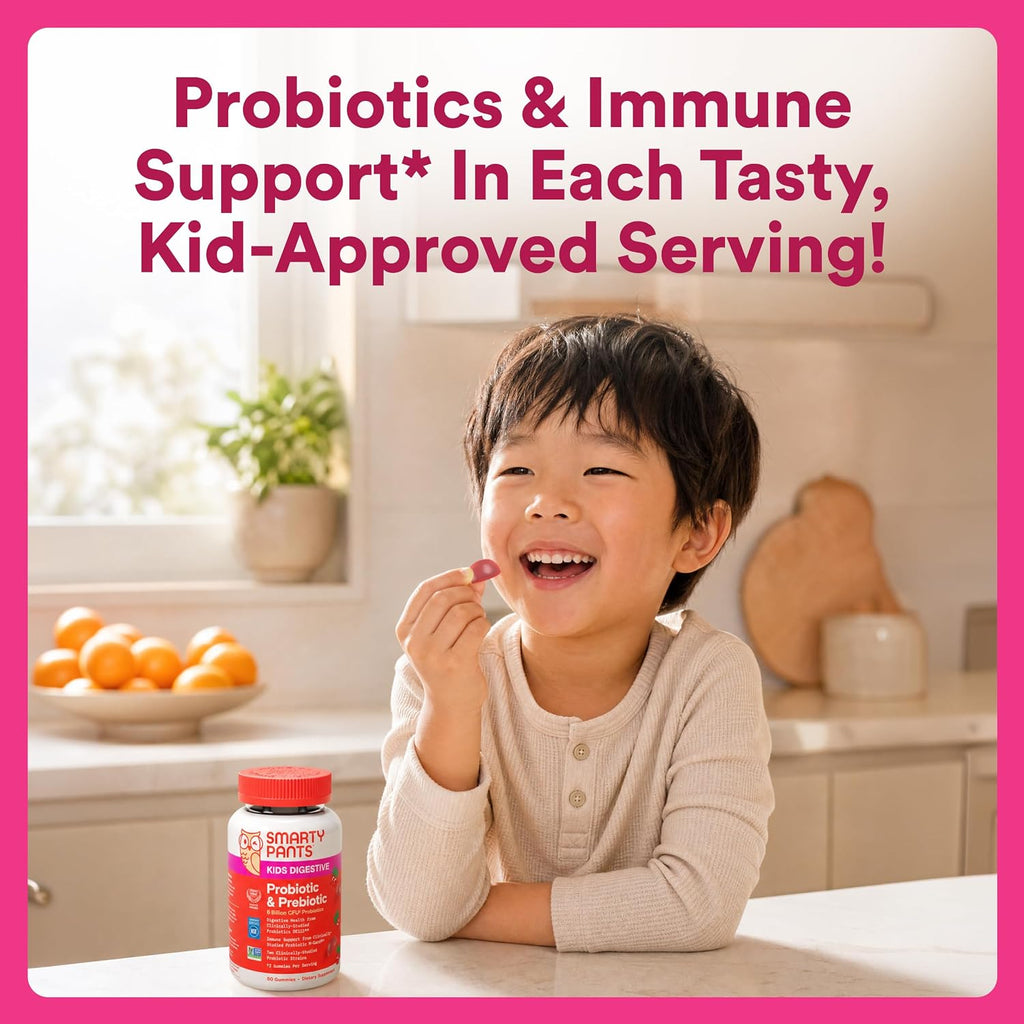 SmartyPants digestive support gummies bottle back label details
