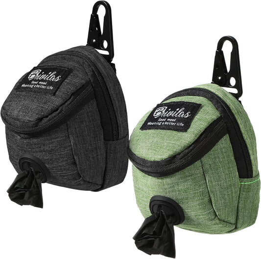 Talltalk 2-piece dog treat pouch and poop bag holder front view