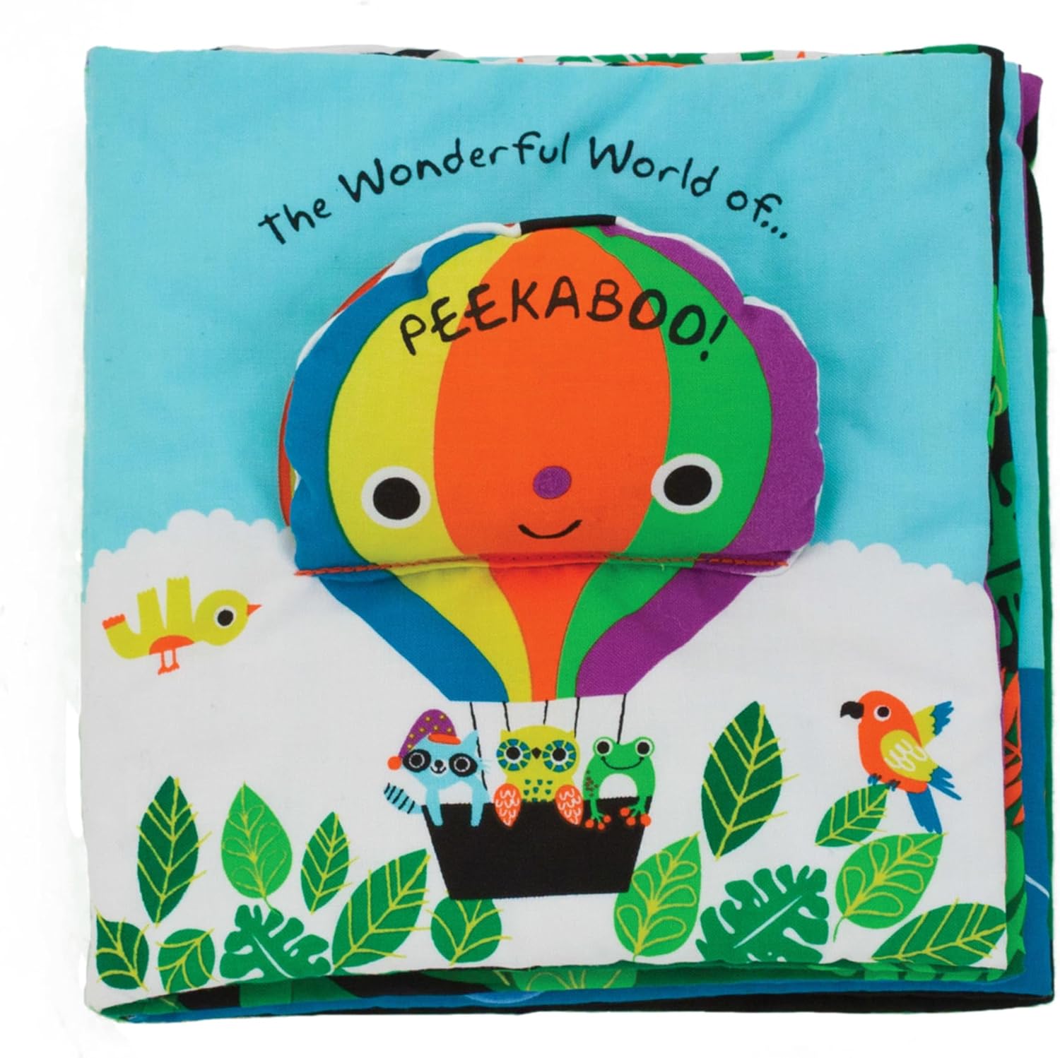 Melissa & Doug Soft Activity Baby Book front view featuring hot air balloon cover