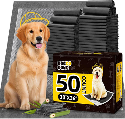 Doggo Doug charcoal dog pee pads XXL front view packaging